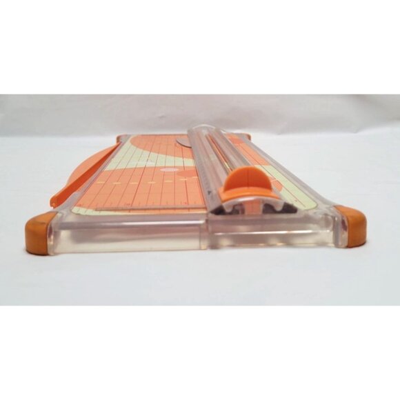 Vintage Fiskars Surecut Deluxe Plastic Paper Trimmer 12" Portable Craft Tool - Picture 4 of 10